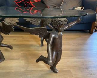 Coffee table with cherubs