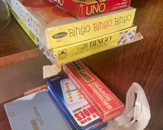 Board games, dominoes, cards
