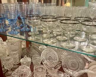 Stemware, vintage glassware