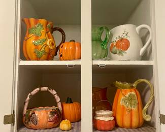 Pitchers, autumn decor
