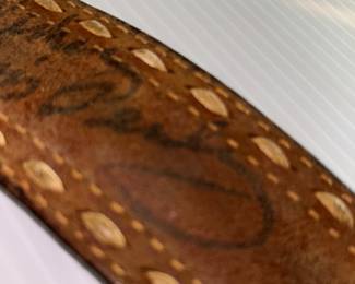 Elvis Presley Signed Belt