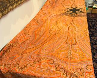 NORWICH SHAWL 1800S 126 " LONG