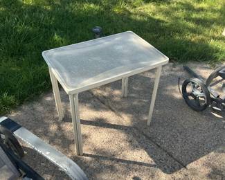 Patio end table (2) $15 each