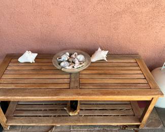 Wooden coffee table $50