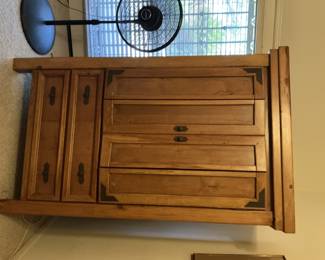 T.V wardrobe with 2 drawers-$50