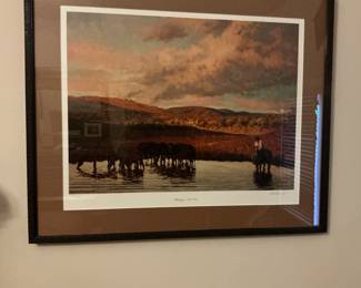 Signed print Bill Owen “Having a Cool One” -$50