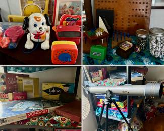 Retro games and toys