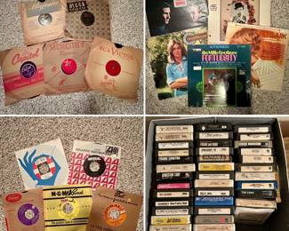 Vinyl and 8-tracks