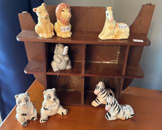 Vintage Noah's Ark Salt and Pepper Shakers 