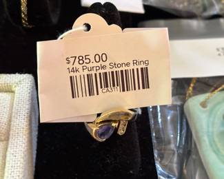 14k Purple Stone Ring