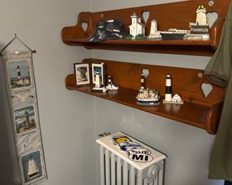 Wooden Heart Shelves, Lighthouse Tapestry 