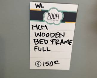 MCM Wooden Bed Frame Full