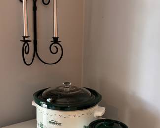Candle Wall Sconce, Crock-Pots