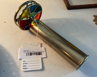 Brass Double Rotating Kaleidoscope