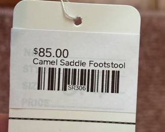 Camel Saddle Footstool
