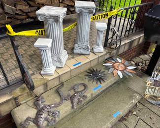 Cement Pillars, Outdoor Decor