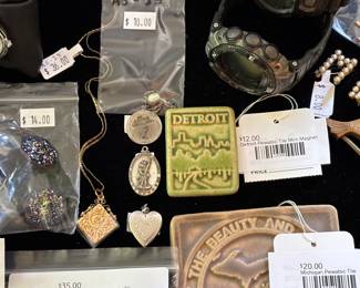 Michigan Pewabic Tile, Detroit Pewabic Tile Mini Magnet