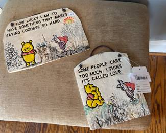 Ceramic Winnie and the Pooh Wall Art