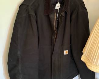 Vtg Carhartt Black Arctic Work Jacket 