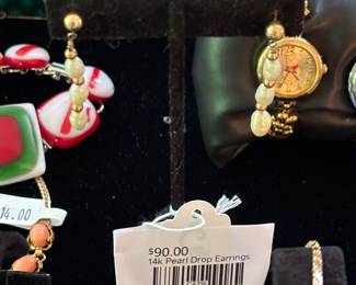 14k Real Drop Earrings