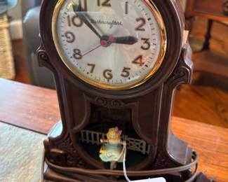 1950's MasterCrafters Swinging Girl Clock