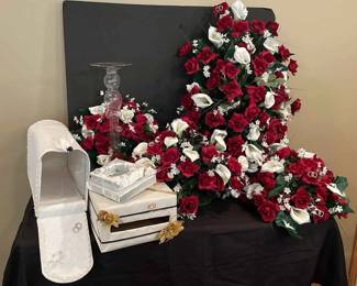 Handmade Wedding Decor. Flowers, Wedding Card Box, Mailbox, Ring Bearer Pillow
