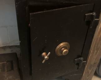 Black  Antique Safe