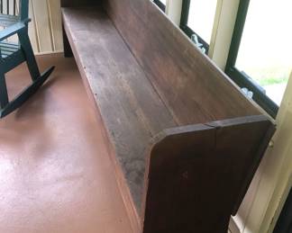Primitive Church Bench.