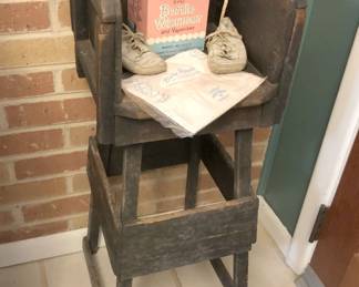 Primitive Baby High  Chair.