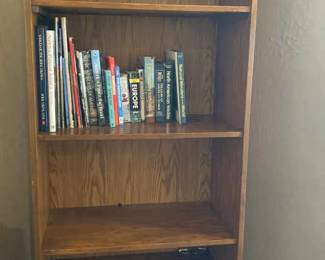 Tall Bookshelf And Books