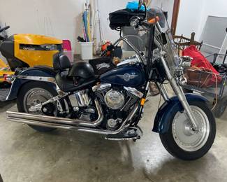 1999 Harley Fatboy, Hooker exhaust, new Dunlop back tire, new Halogen Head light kit, recently serviced, 55k miles, great condition. $6200.