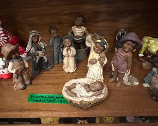 Martha Holcombe “God Is Love” Nativity Set and Other Collectibles