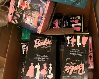 Empty Barbie boxes