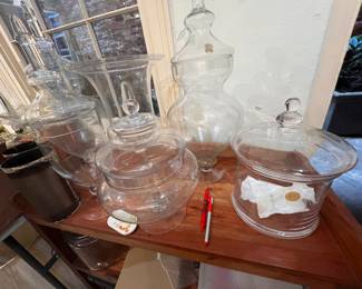 giant glass apothecary jars