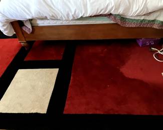 Area rug -beautiful colors, brightens up any room in excellent condtion with underpad. $400