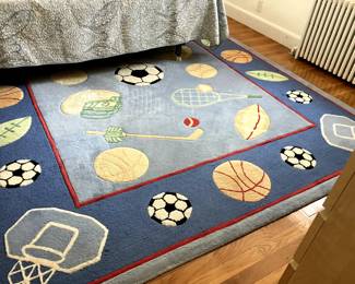 area rug fun for a child's room 5x7. $150