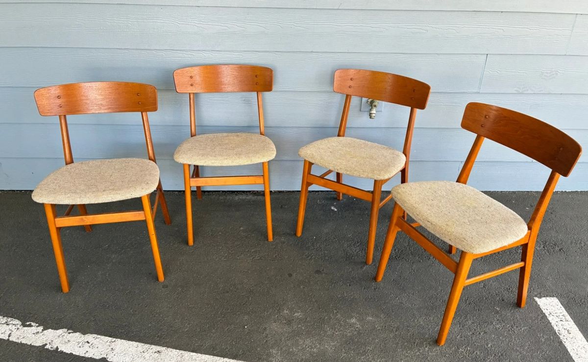 4 Farstrup Danish Dining Chairs