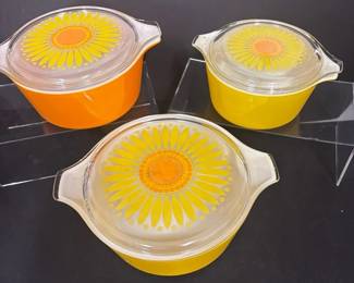 PYREX Sunflower Casserole Dishes
