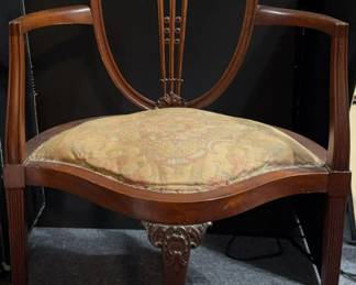 Vintage Mahogany Corner Chair