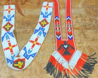 Indian Beaded Necklace And Belt