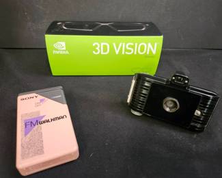 3D Vision Glasses Kodak Camera Vintage Walkman