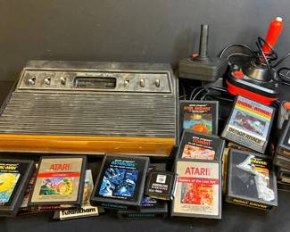 Atari Gaming System And Games