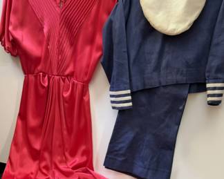 Silk Dress with Childrens Sailor Suit