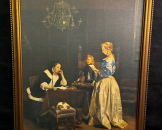 Gerard Ter Borch The Letter Canvas Print