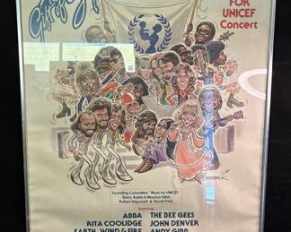 1979 UNICEF Benefit Concert Poster