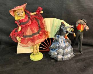 Japanese Doll And Spanish Flamenco Dancer Dolls