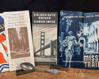 Randahl Sterling Vintage Travel Guides And Chicago Souvenir Spoon