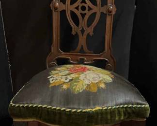 Victorian Carved Mahogany Chair