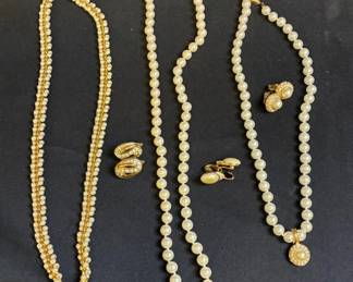 Trifari And More Faux Pearl Jewelry