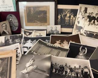 Signed Feodor Chaliapin Photograph to Ivan Novikoff and Other Vintage Photos